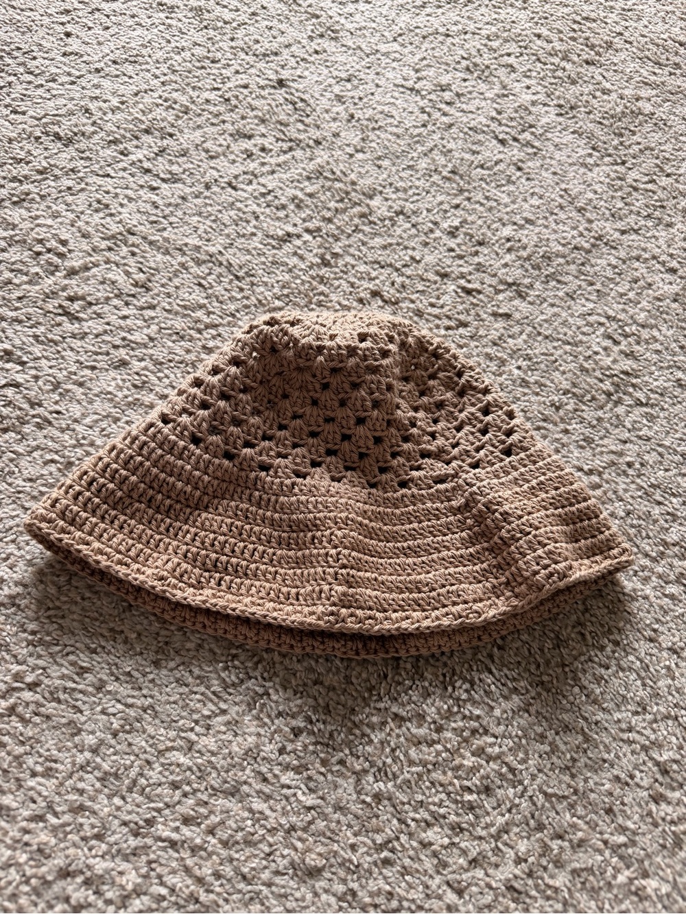 Women’s Crochet Bucket Hat - Brown